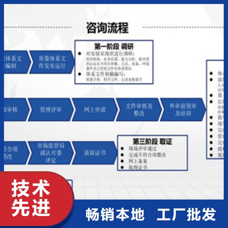 CMA资质认定CNAS申请流程资质认证本地制造商