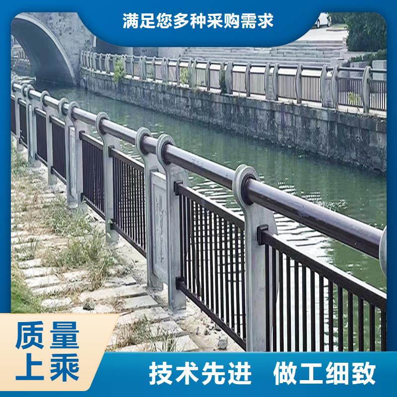 Q355B桥梁景观栏杆安装自产自销桥梁防撞护栏当地厂家