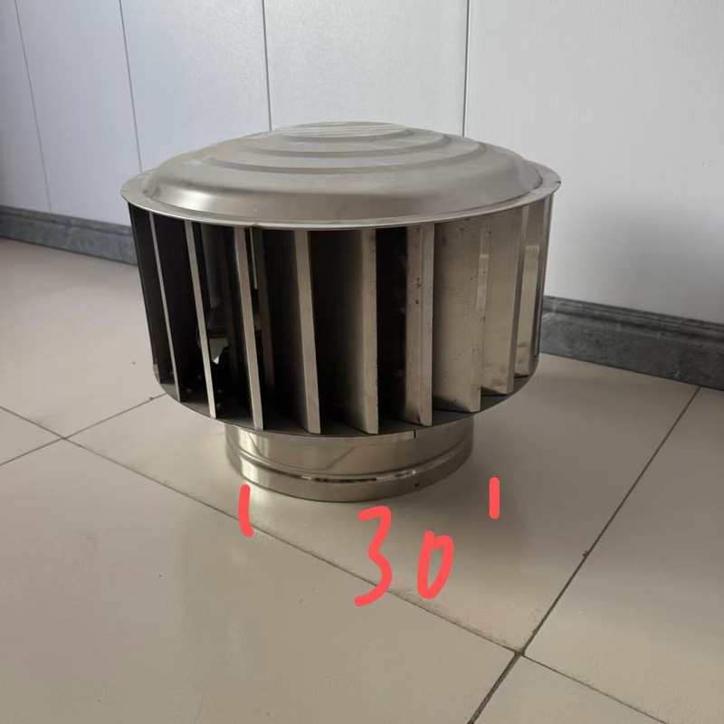 圆柱形屋顶风帽使风帽内部气体加速排出