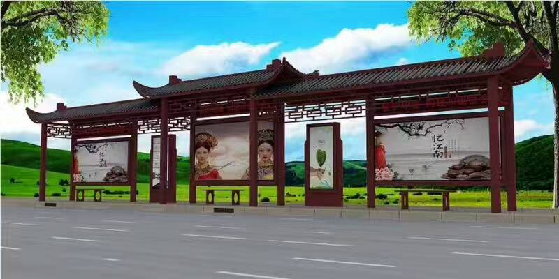公交站台,简约候车亭专业完善售后专业的生产厂家