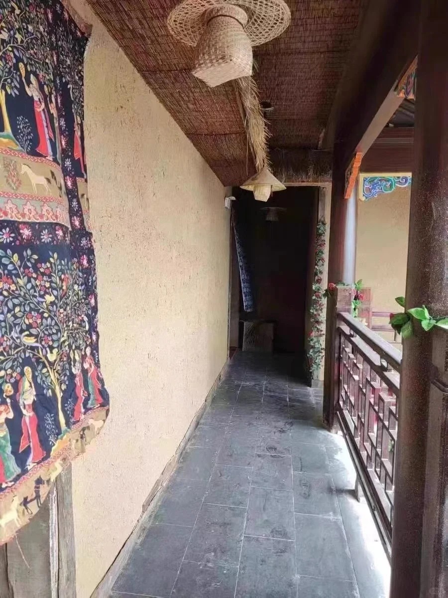仿夯土外墙漆厂家#仿泥巴稻草漆#民宿改造#美丽乡村专心专注专业