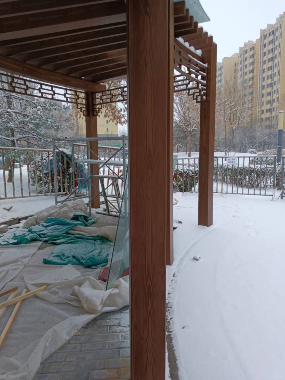 仿古园林建筑木纹漆施工厂家质量保证
