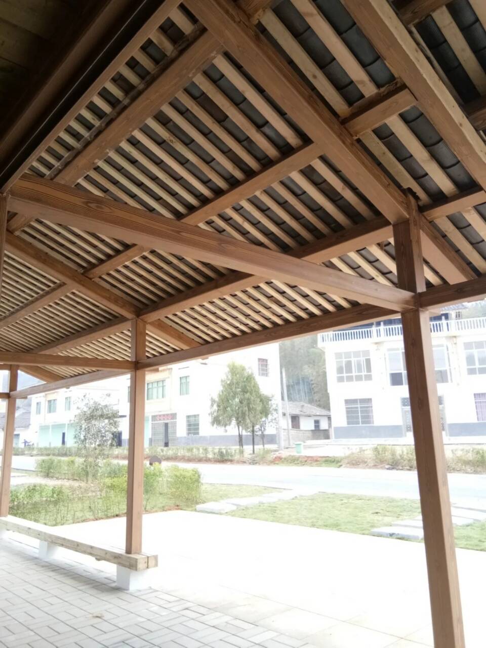 仿古园林建筑木纹漆厂家定制