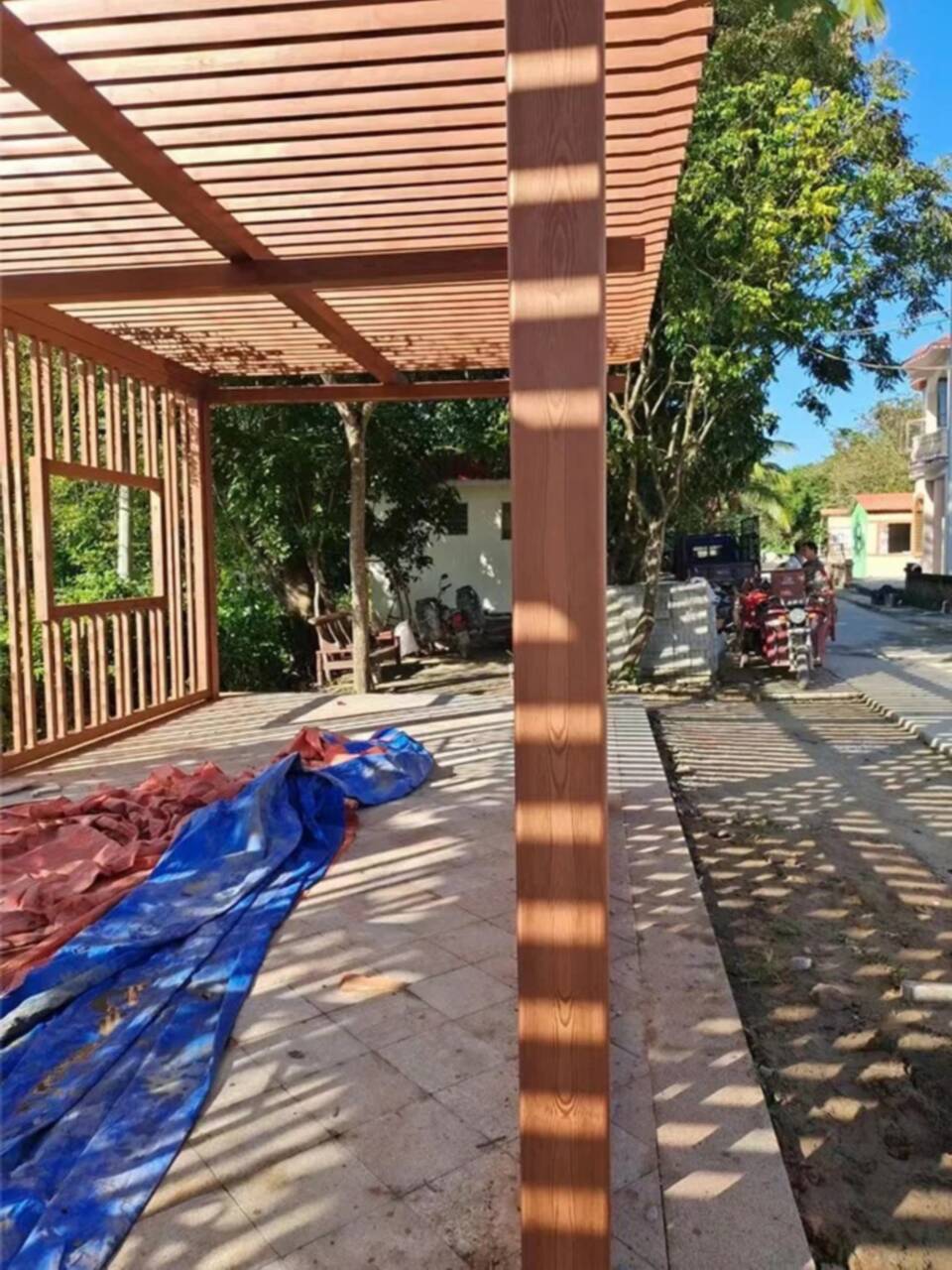 园林建筑木纹漆，内外墙木纹漆，艺术涂料施工价格