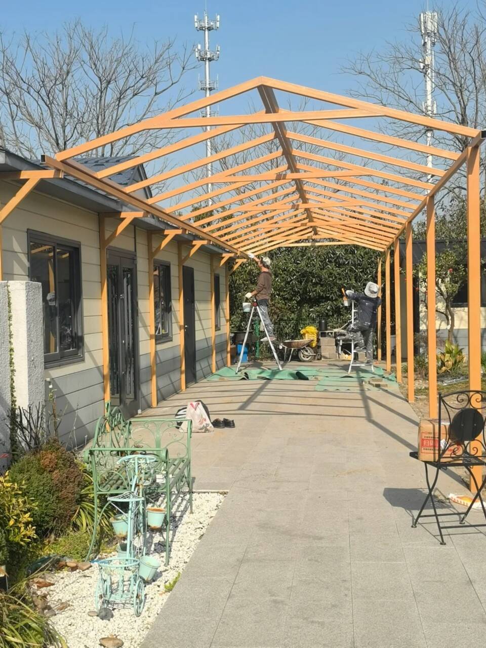 定内外墙木纹漆施工厂家