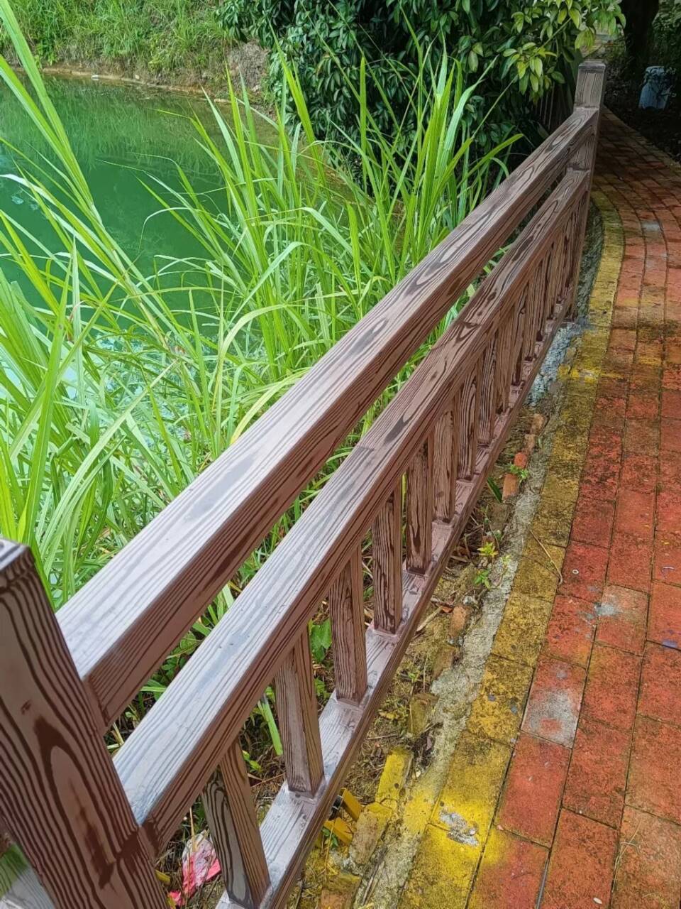 仿古园林建筑木纹漆厂家施工