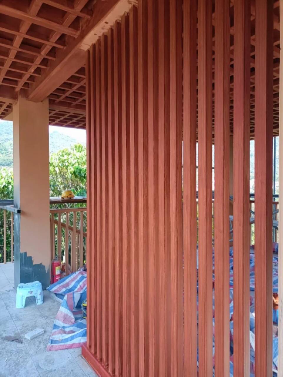 廊架护栏木纹漆，钢结构仿木纹漆，仿古木纹漆厂家批发