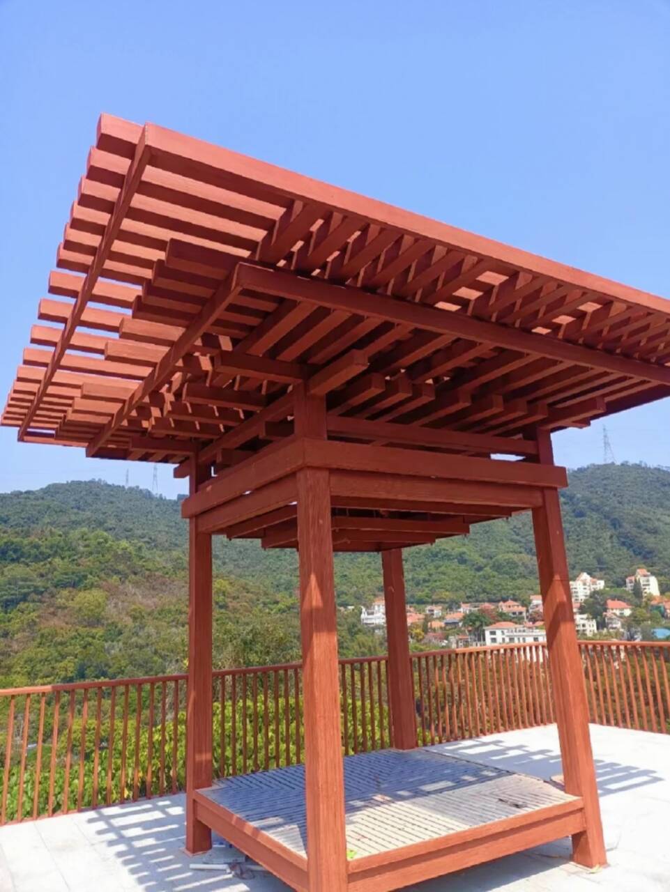 仿古园林建筑木纹漆全包施工价格