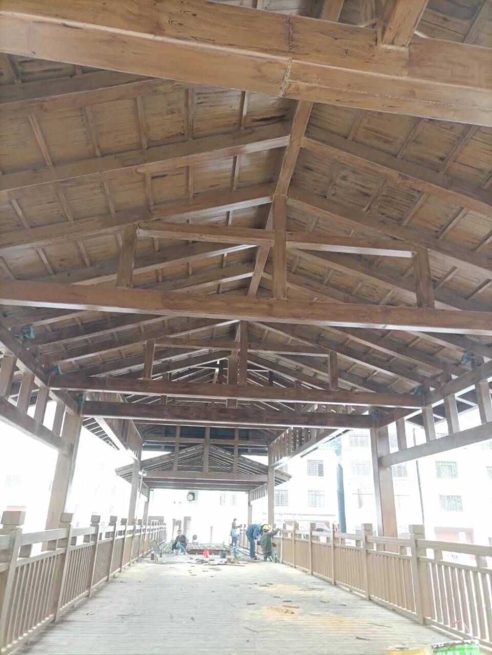 仿古园林建筑木纹漆包工包料多少钱本地制造商