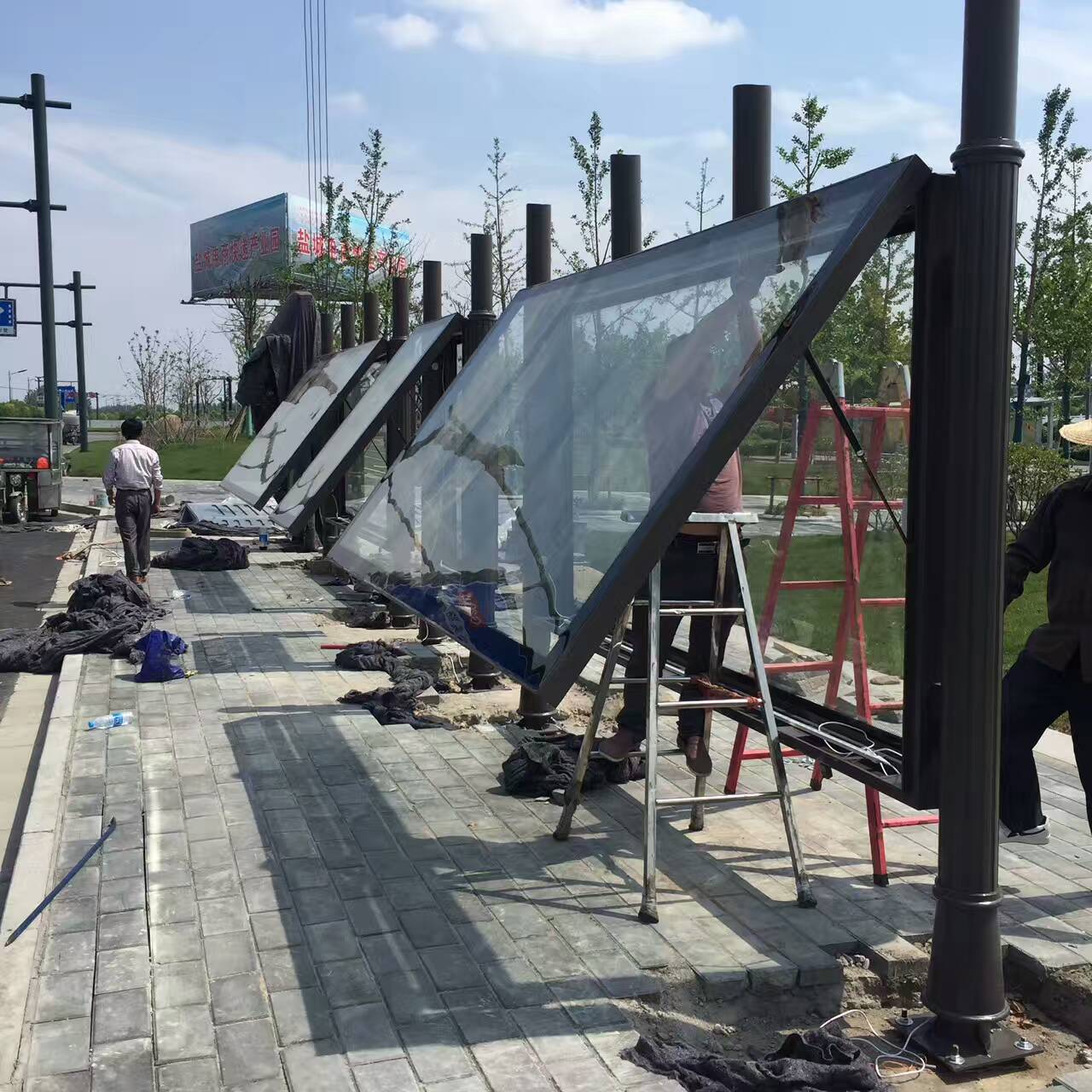 公交候车亭全国配送当地货源