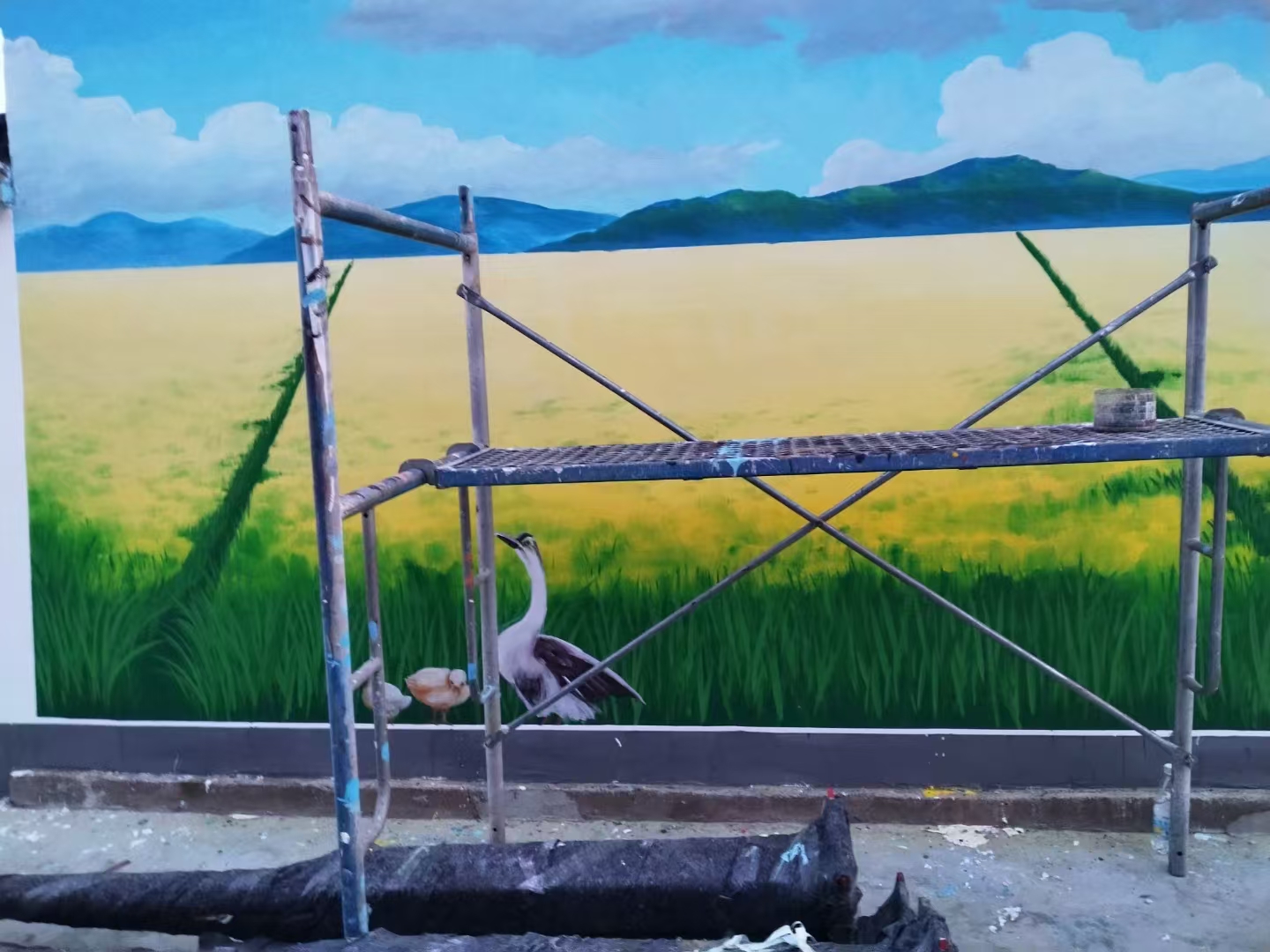 美丽乡村彩绘手绘墙绘画专业公司