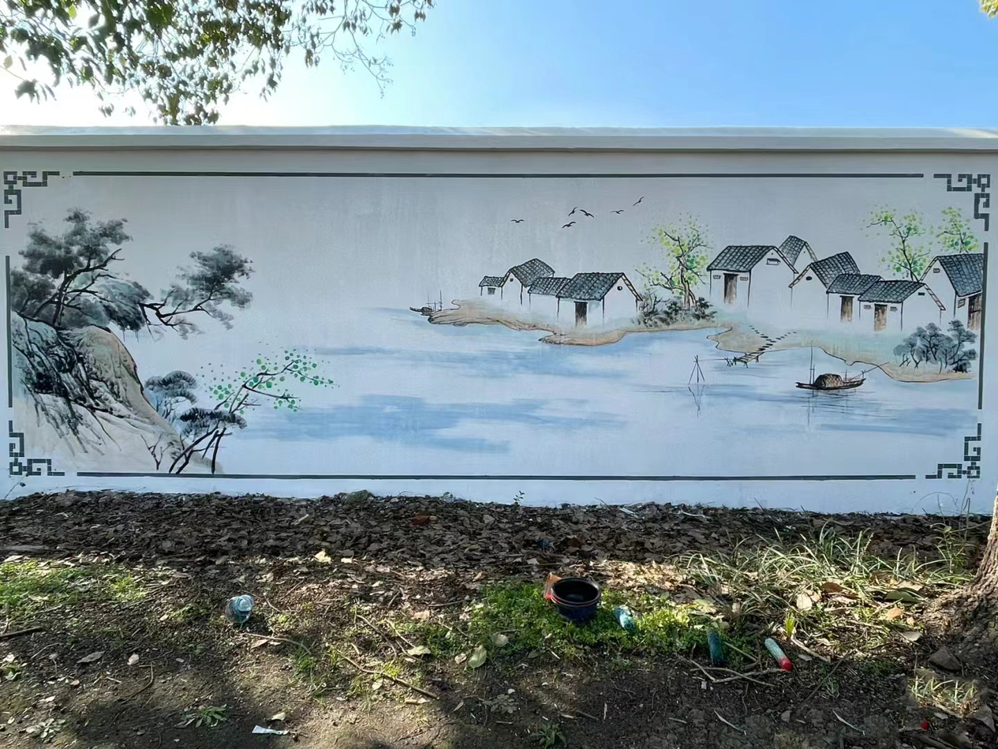 外墙彩绘手绘墙绘画涂鸦工作室
