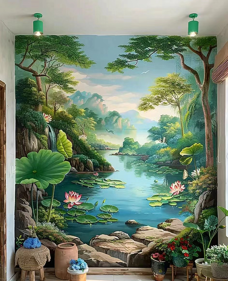 3D彩绘手绘墙绘画公司