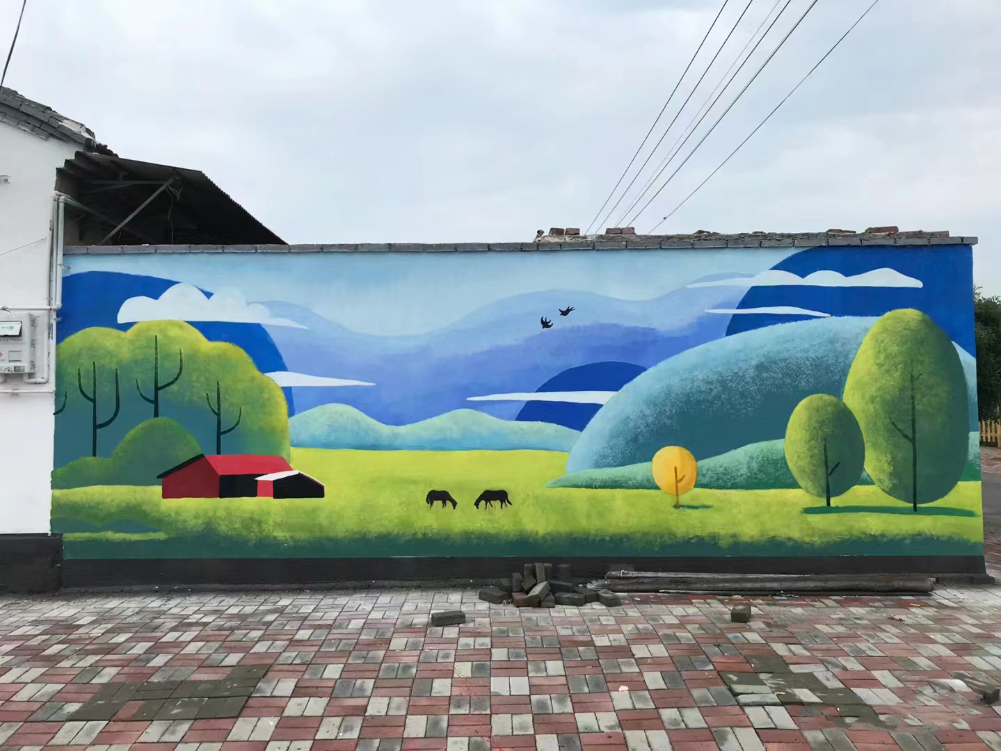 架空层彩绘手绘墙绘画公司当地公司