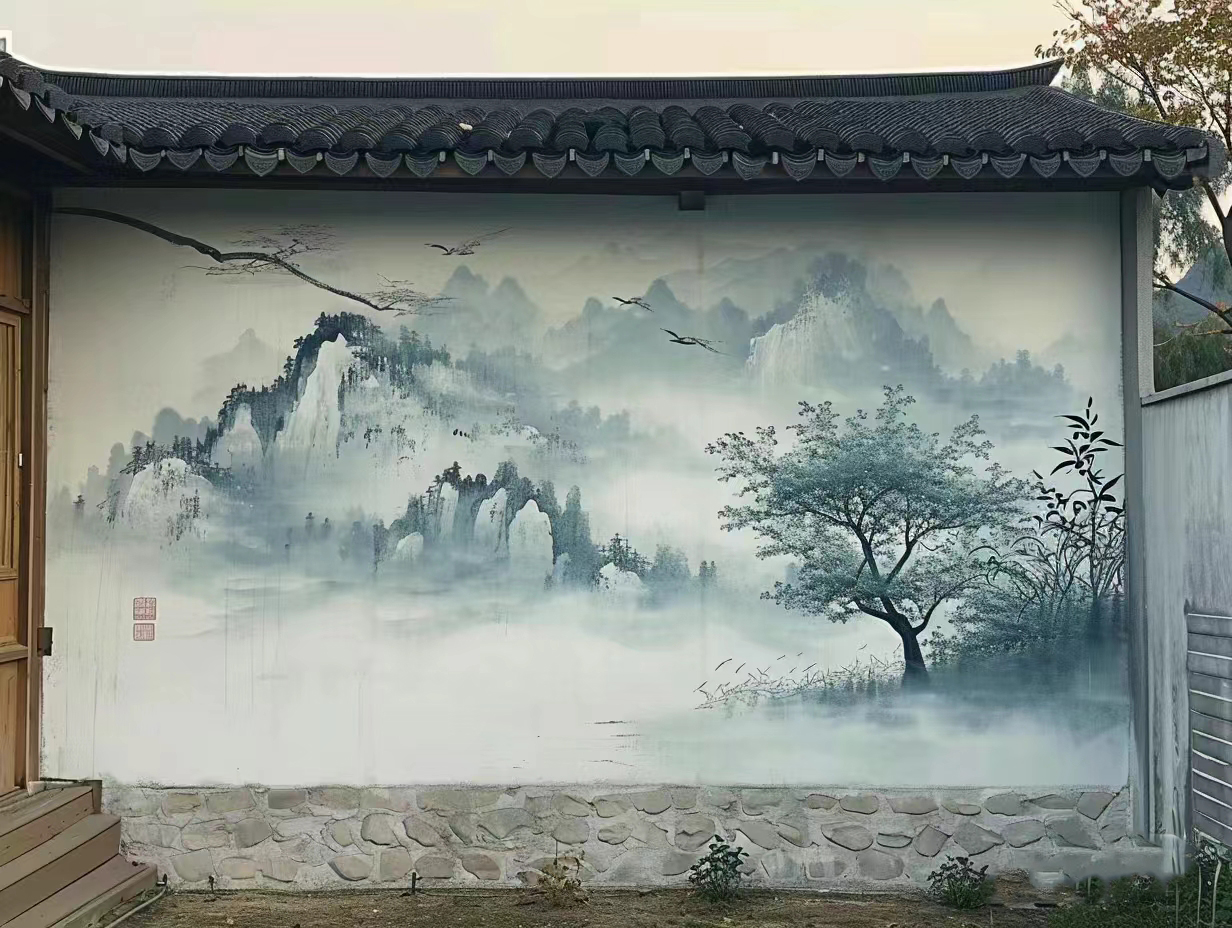 文化墙彩绘手绘墙绘公司