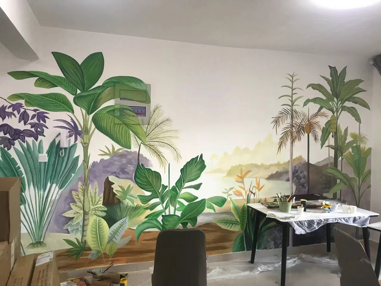 常州金坛墙体手绘墙面彩绘壁画工作室